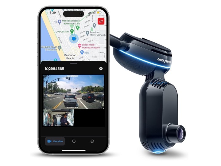 The Nextbase iQ 4K Dash Cam with phone app.