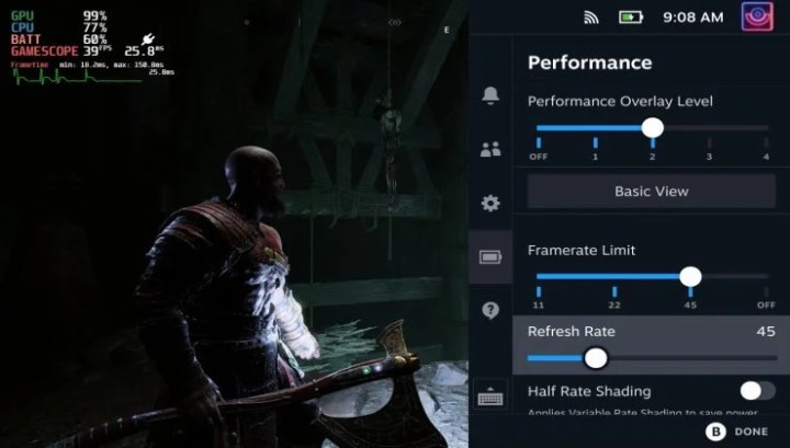 Steam Deck Framerate Limits.